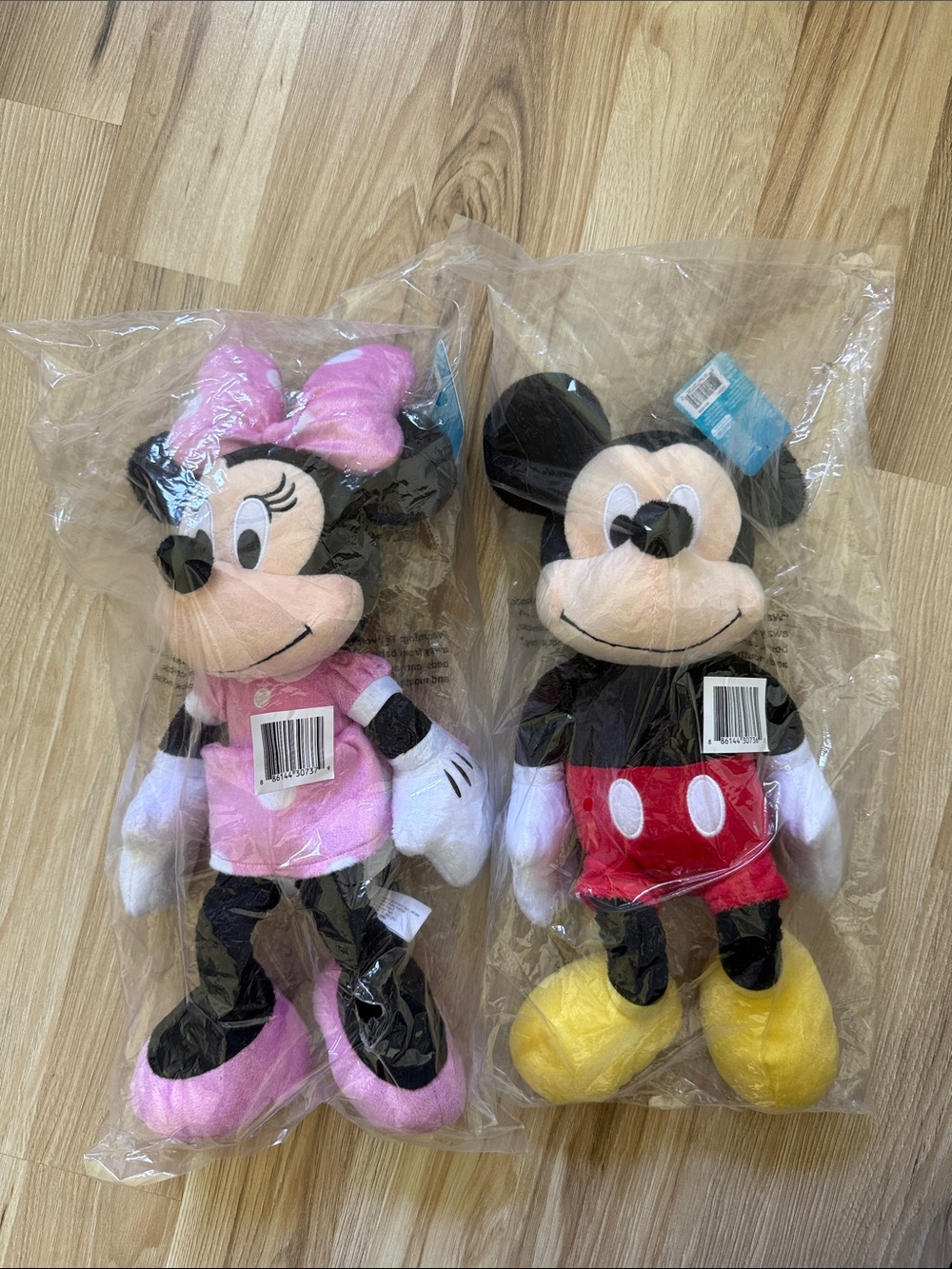 *Brand New!* Mickey & Minnie Plush Toys - 15”
